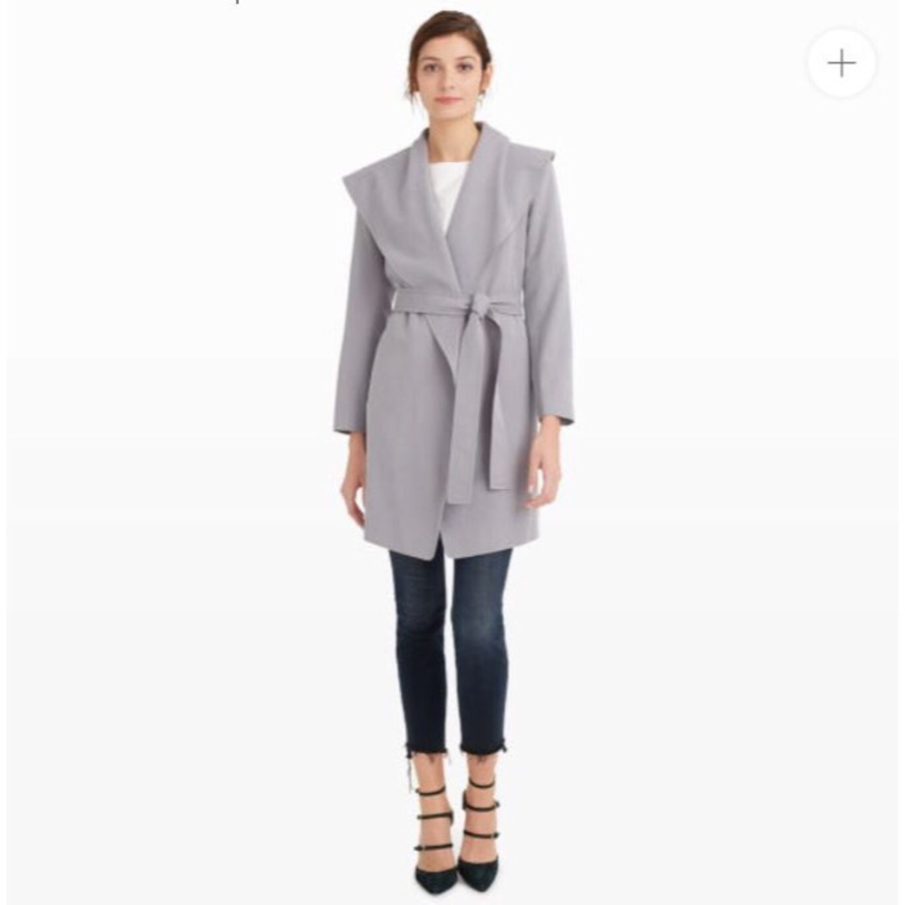 ❗️SOLD❗️Club Monaco Hanne Trench Coat Shadow Grey - Picture 1 of 7